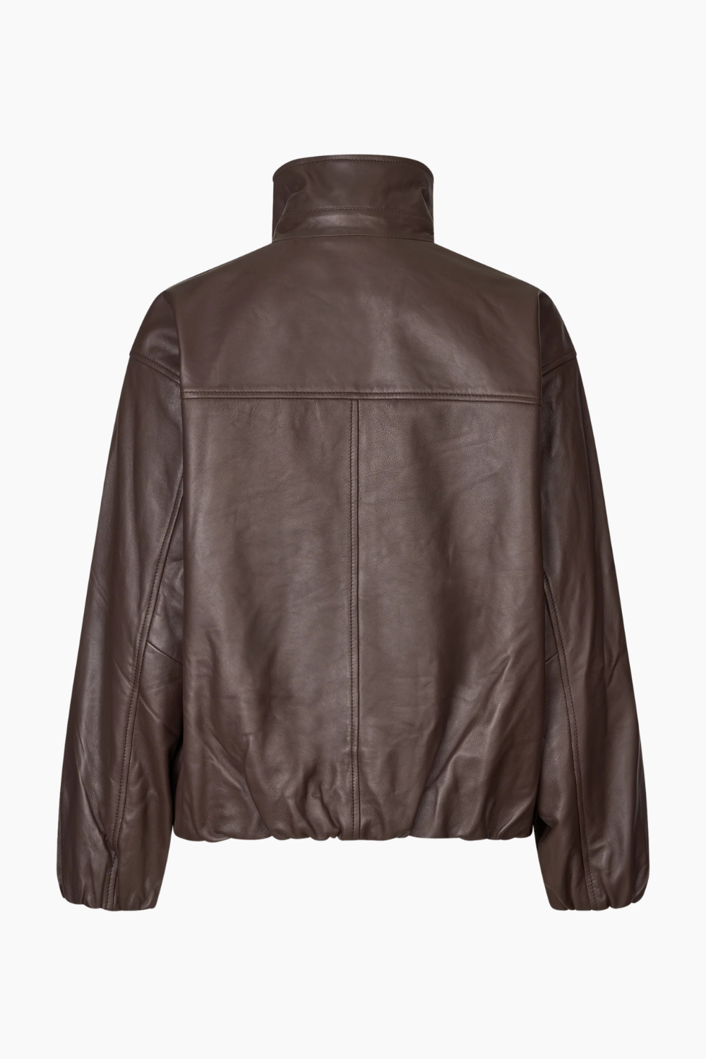 Lenny Leather Jacket - Coffee - Oval Square-7
