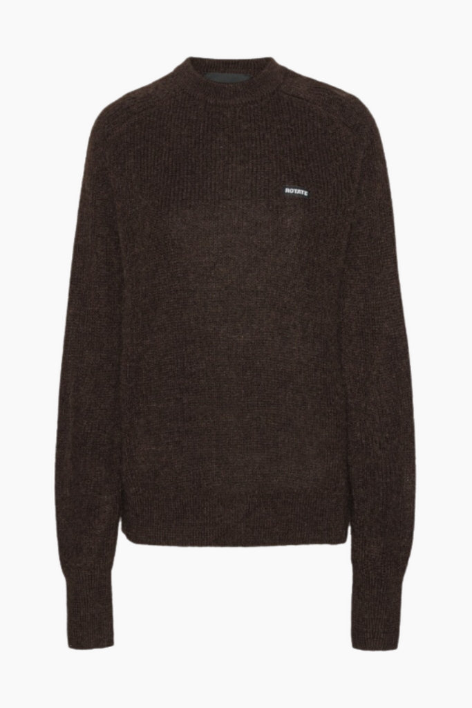 Light Knit Logo Sweater - Chicory Coffee - Rotate
