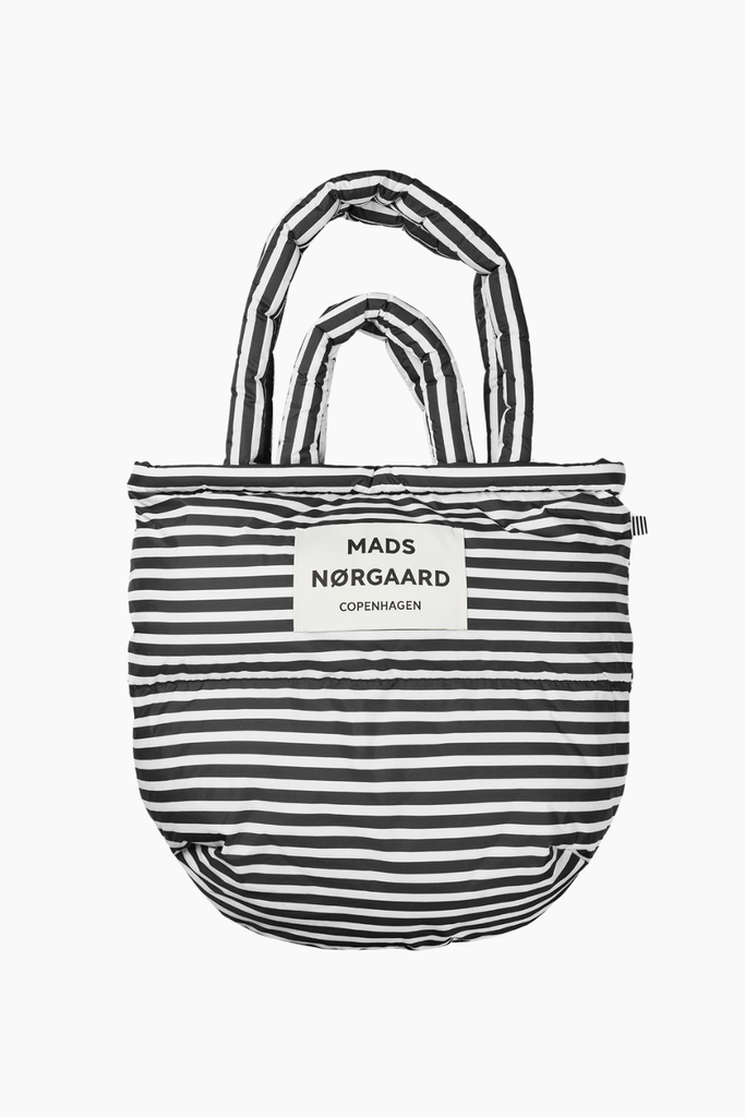 Light Ripstop Pillow Bag AOP - Black/White - Mads Nørgaard