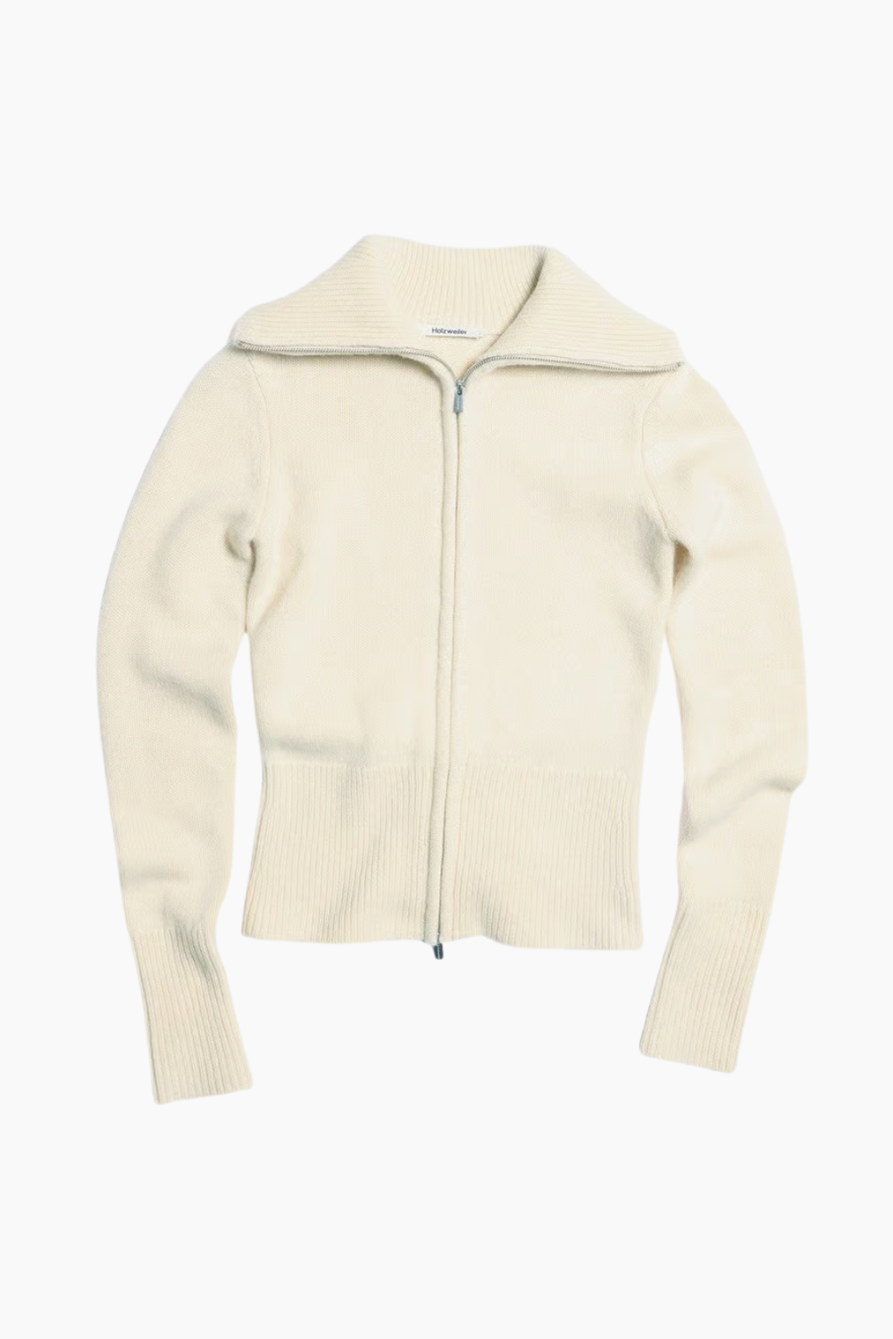 Line Wool Cardigan - Ecru - Holzweiler