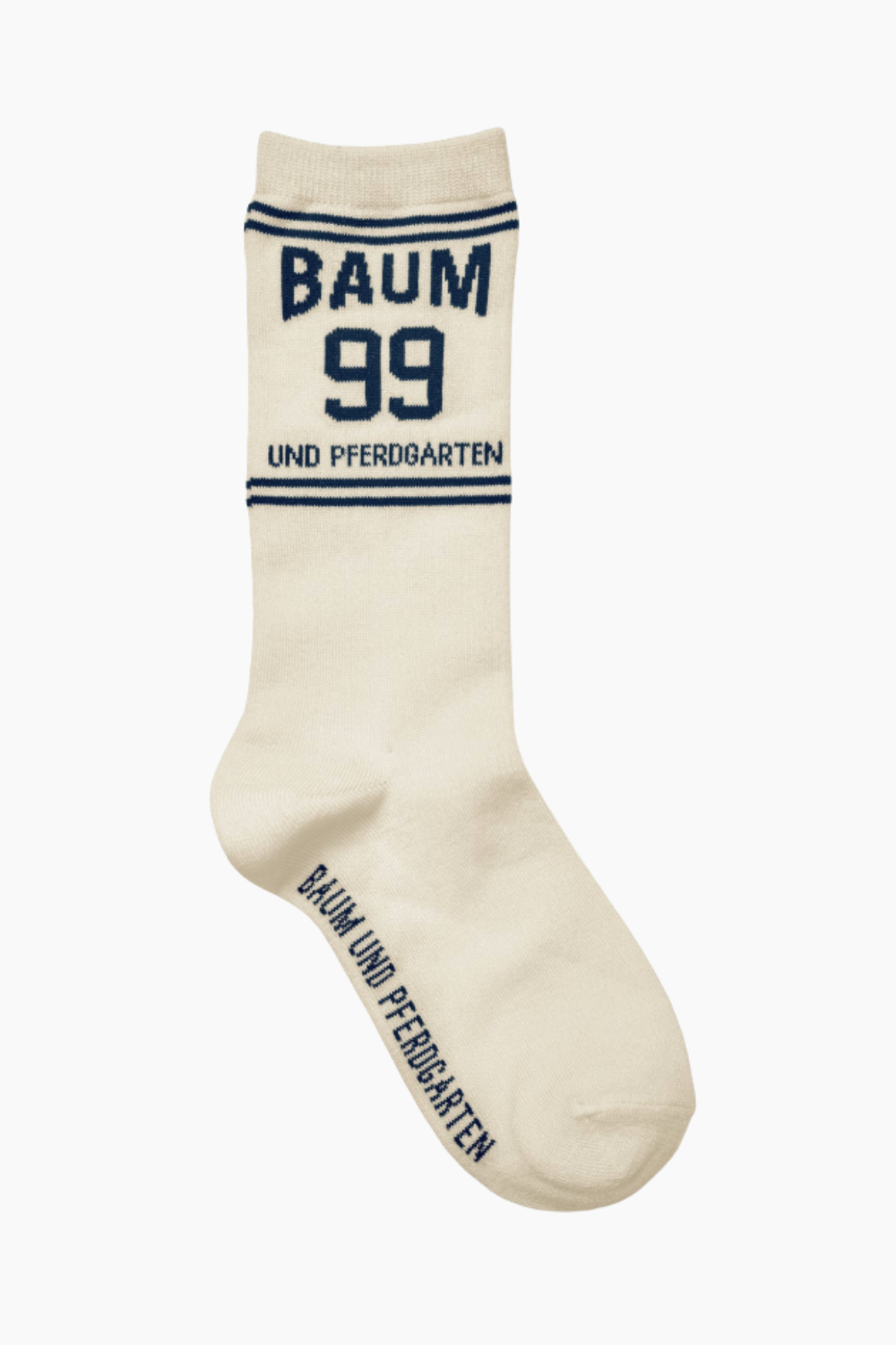 Ling Socks - Egret Navy Baum - Baum und Pferdgarten