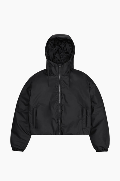 Lohja Short Insulated Jacket W3T1 - Black - Rains