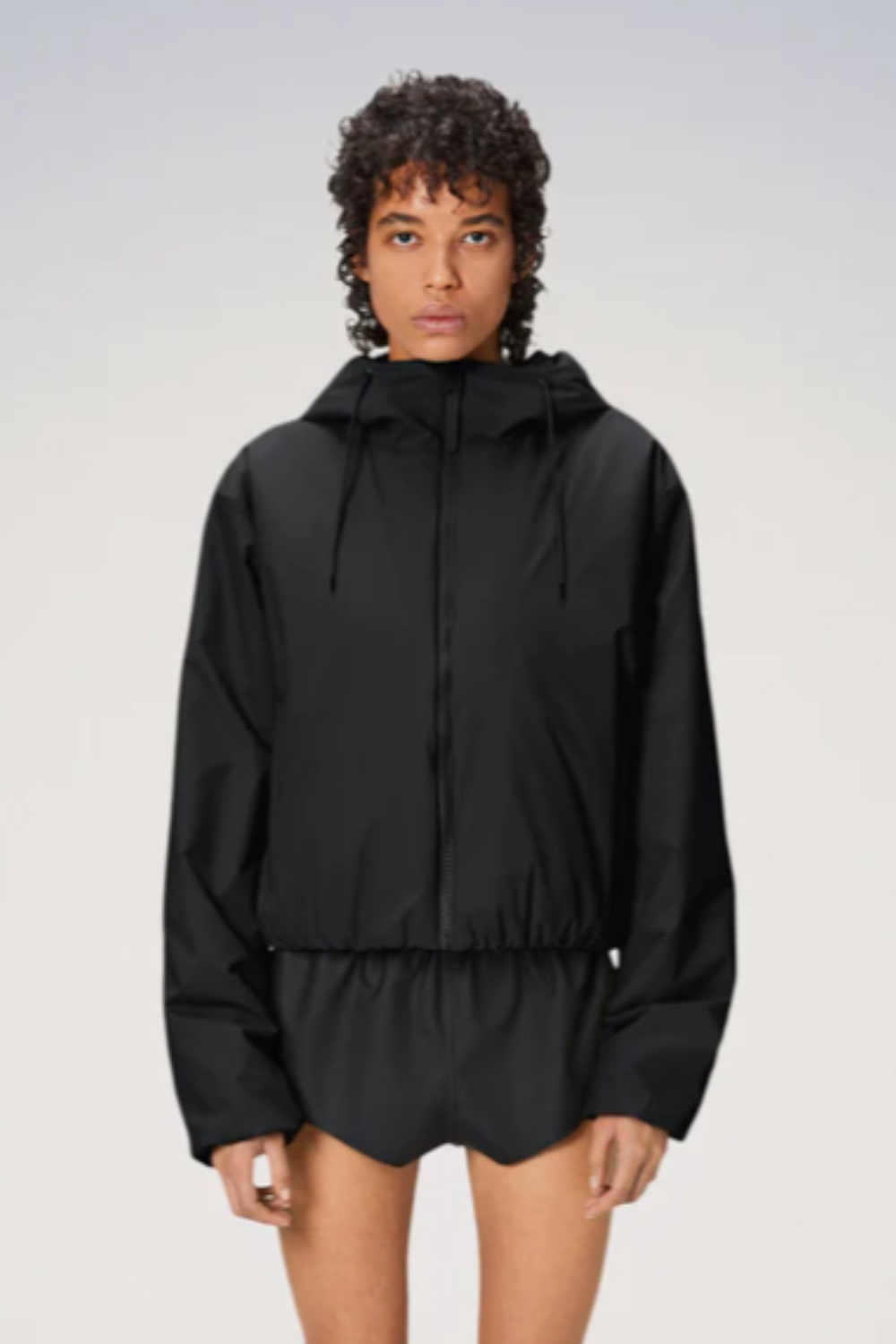 Lohja Short Insulated Jacket W3T1 - Black - Rains