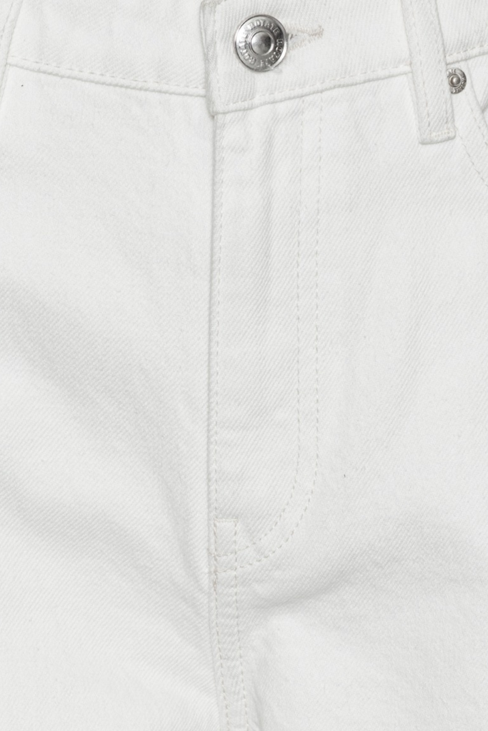Loose Fit Laced Jeans - Raw White Denim - Rotate