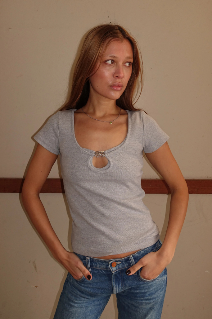 LucyRS Tee - Grey Melange - Résumé