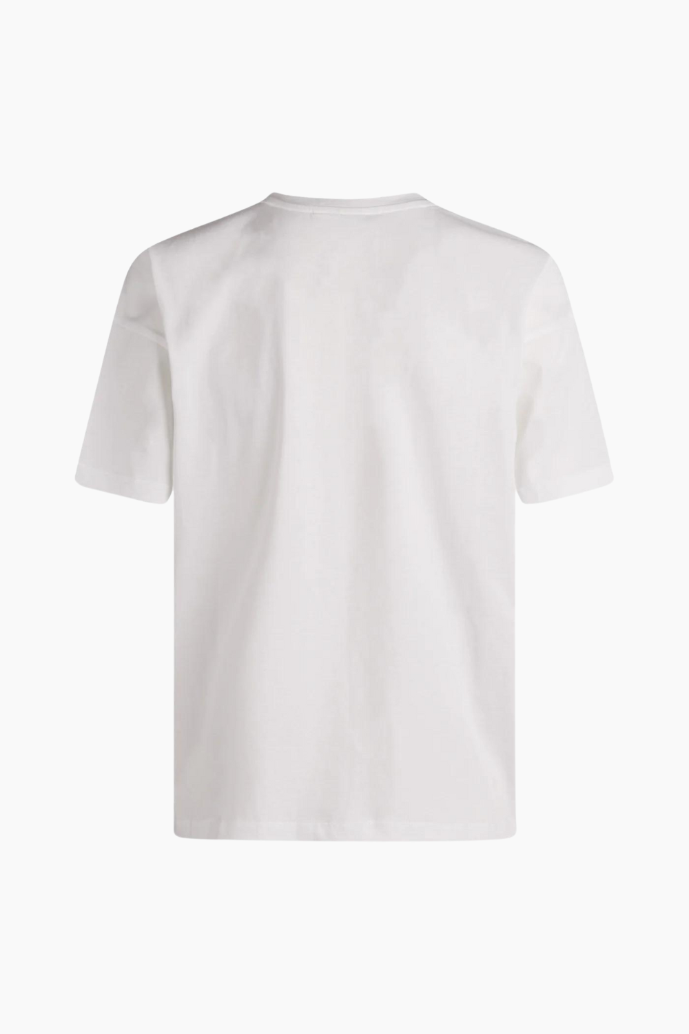 Main-BL Badge T-Shirt - White - Blanche