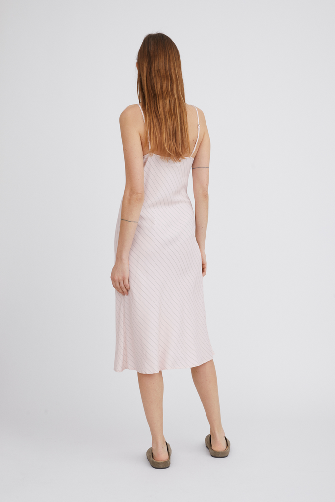 Mallorca Dress - Dusty Rose Stripe - H2O Fagerholt