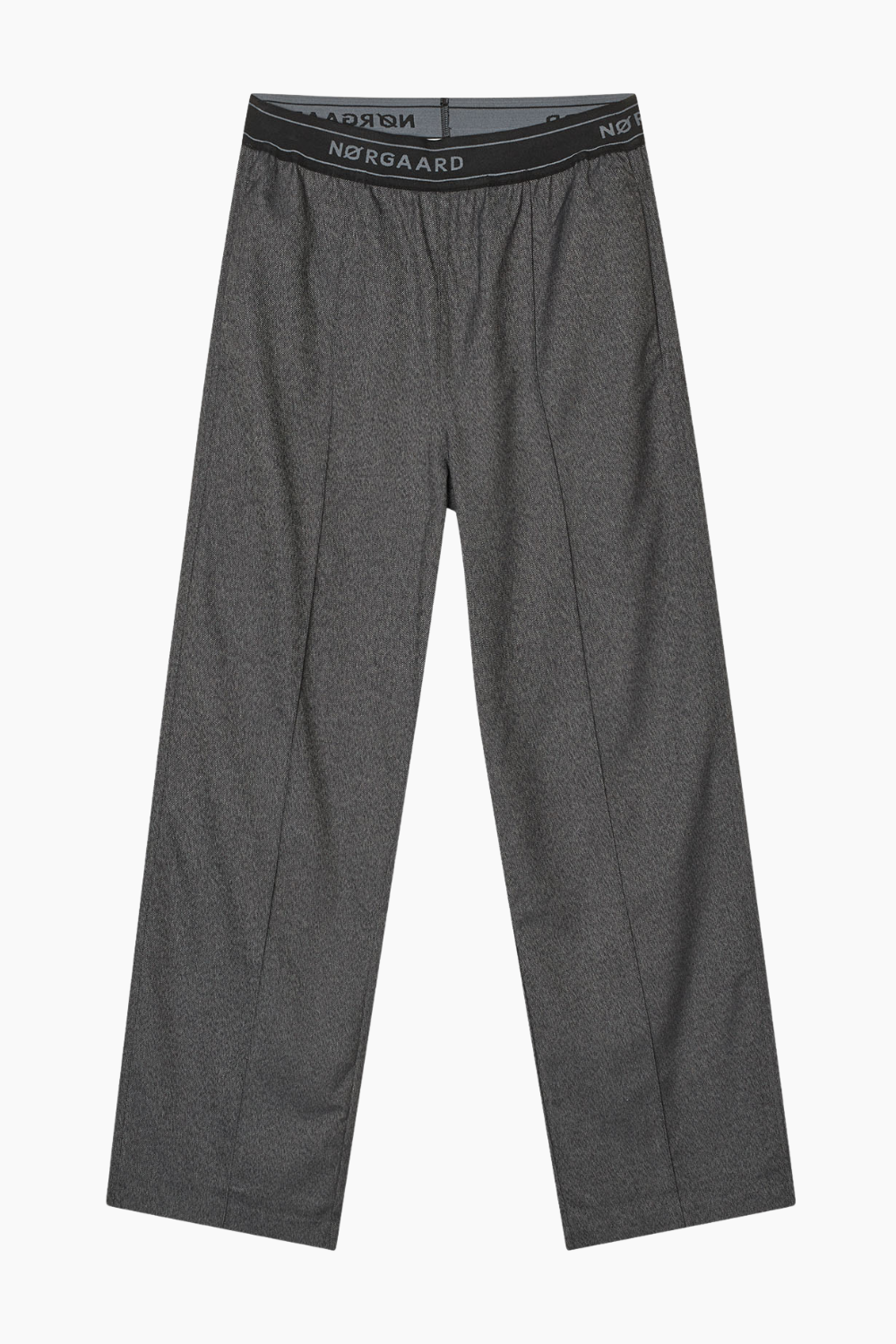 Melange Harly Pants - Dark Grey Melange - Mads Nørgaard