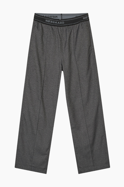 Melange Harly Pants - Dark Grey Melange - Mads Nørgaard