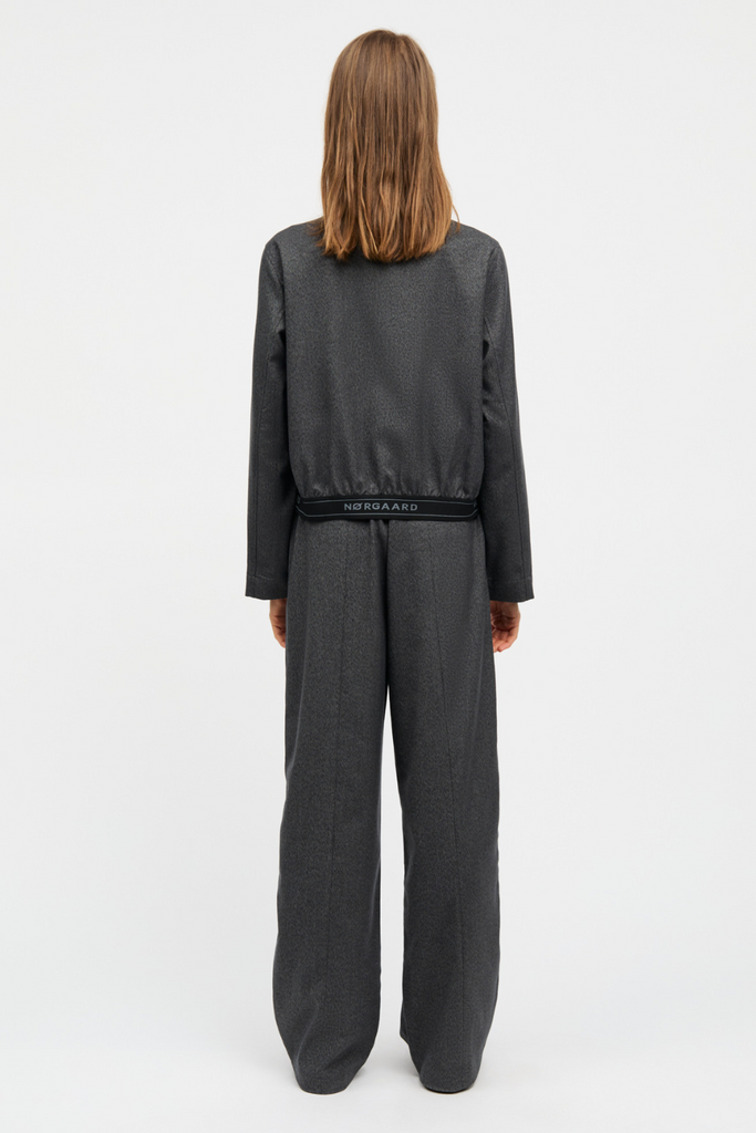 Melange Harly Pants - Dark Grey Melange - Mads Nørgaard