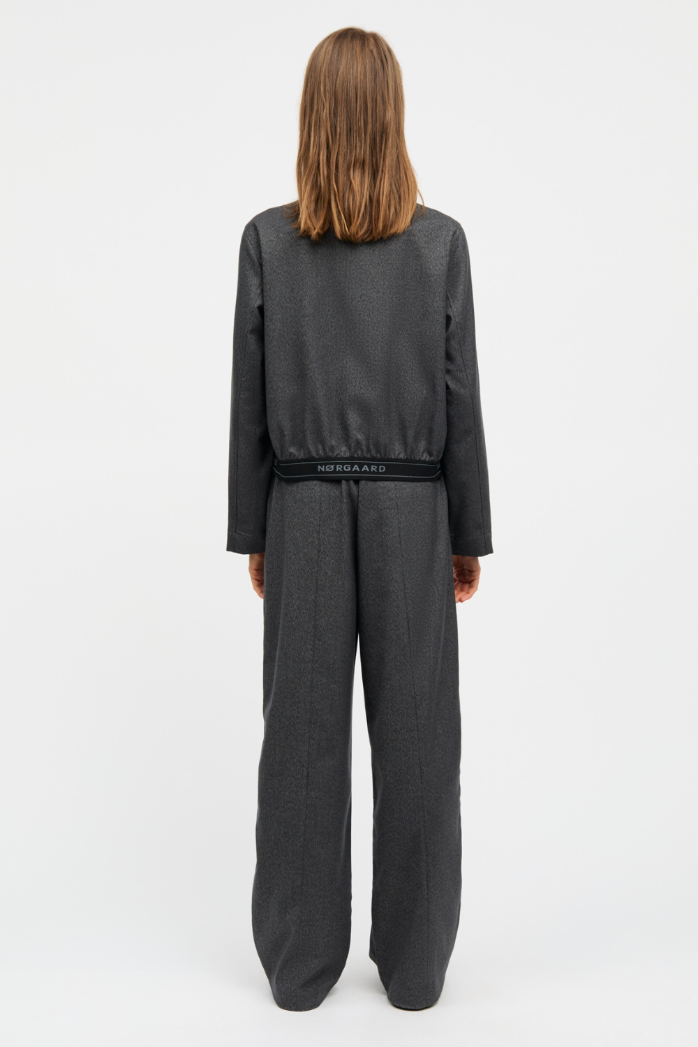 Melange Harly Pants - Dark Grey Melange - Mads Nørgaard