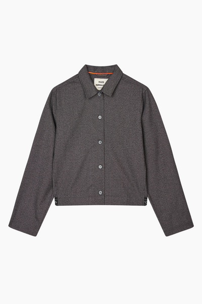 Melange Selena Jacket - Dark Grey Melange - Mads Nørgaard
