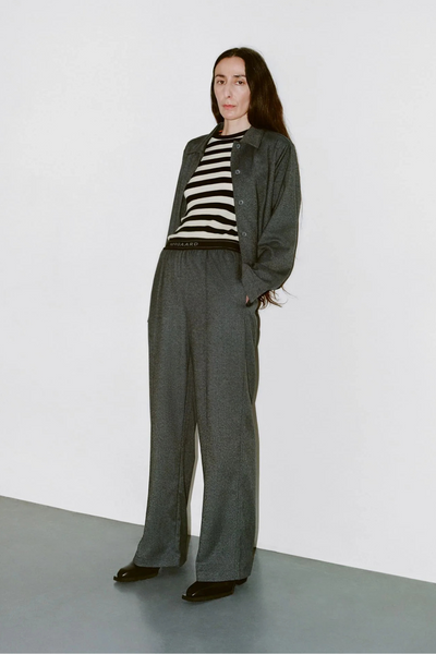 Melange Selena Jacket - Dark Grey Melange - Mads Nørgaard