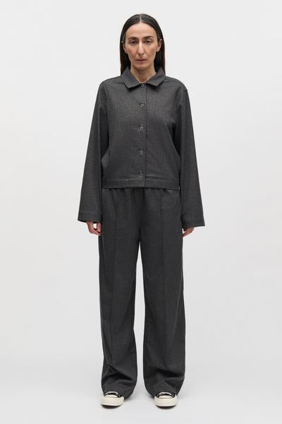 Melange Selena Jacket - Dark Grey Melange - Mads Nørgaard