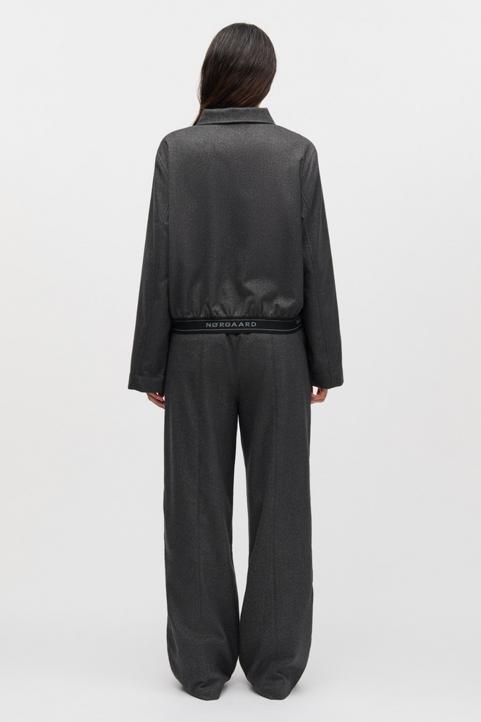 Melange Selena Jacket - Dark Grey Melange - Mads Nørgaard