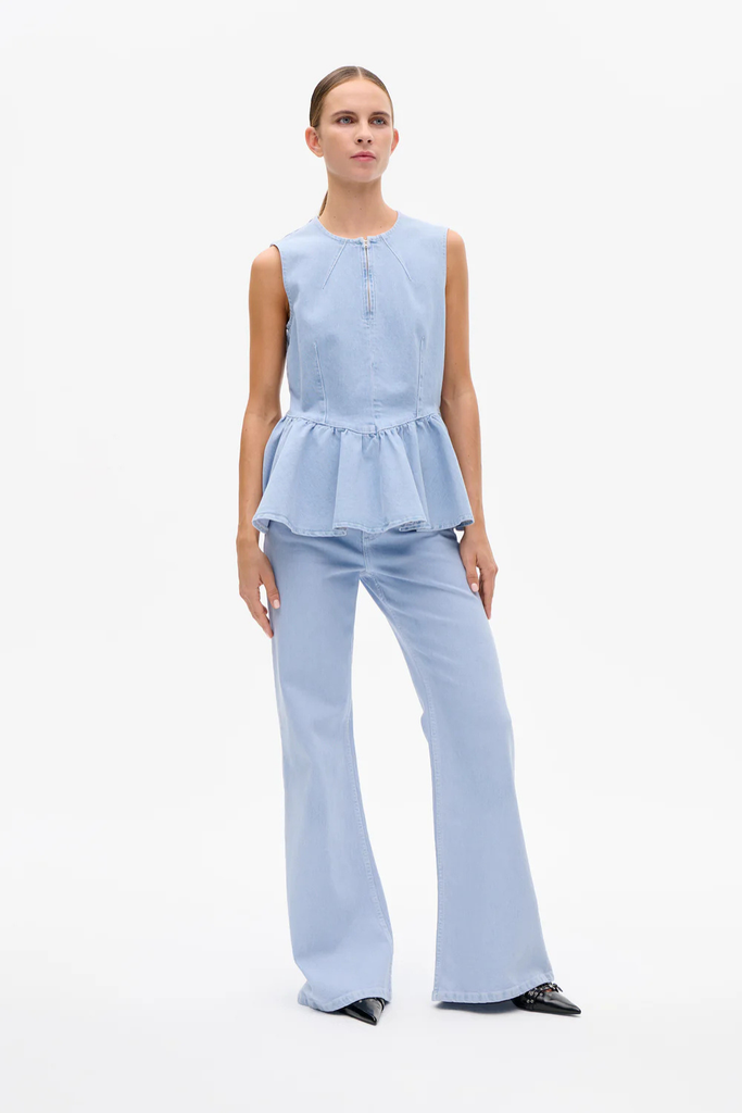 Merja Top - Light Denim Rinse - Baum und Pferdgarten