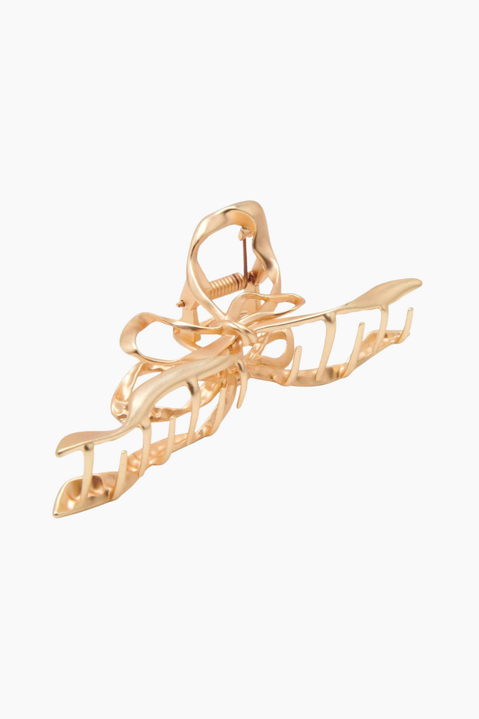 Metallic Bow Claw - Mat Gold - Pico