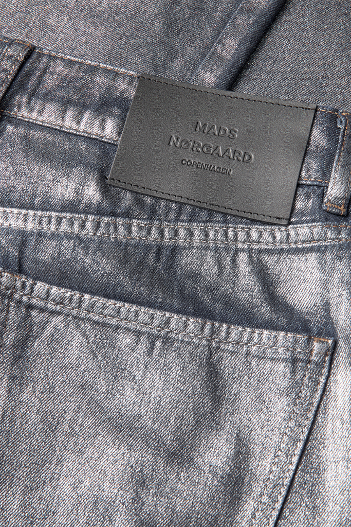 Metallic Denim Christel Jeans - Vintage Blue/Gun Metal - Mads Nørgaard