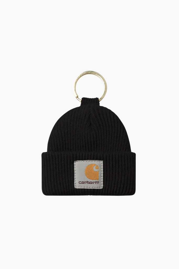 Mini Watch Hat Keychain - Black - Carhartt WIP