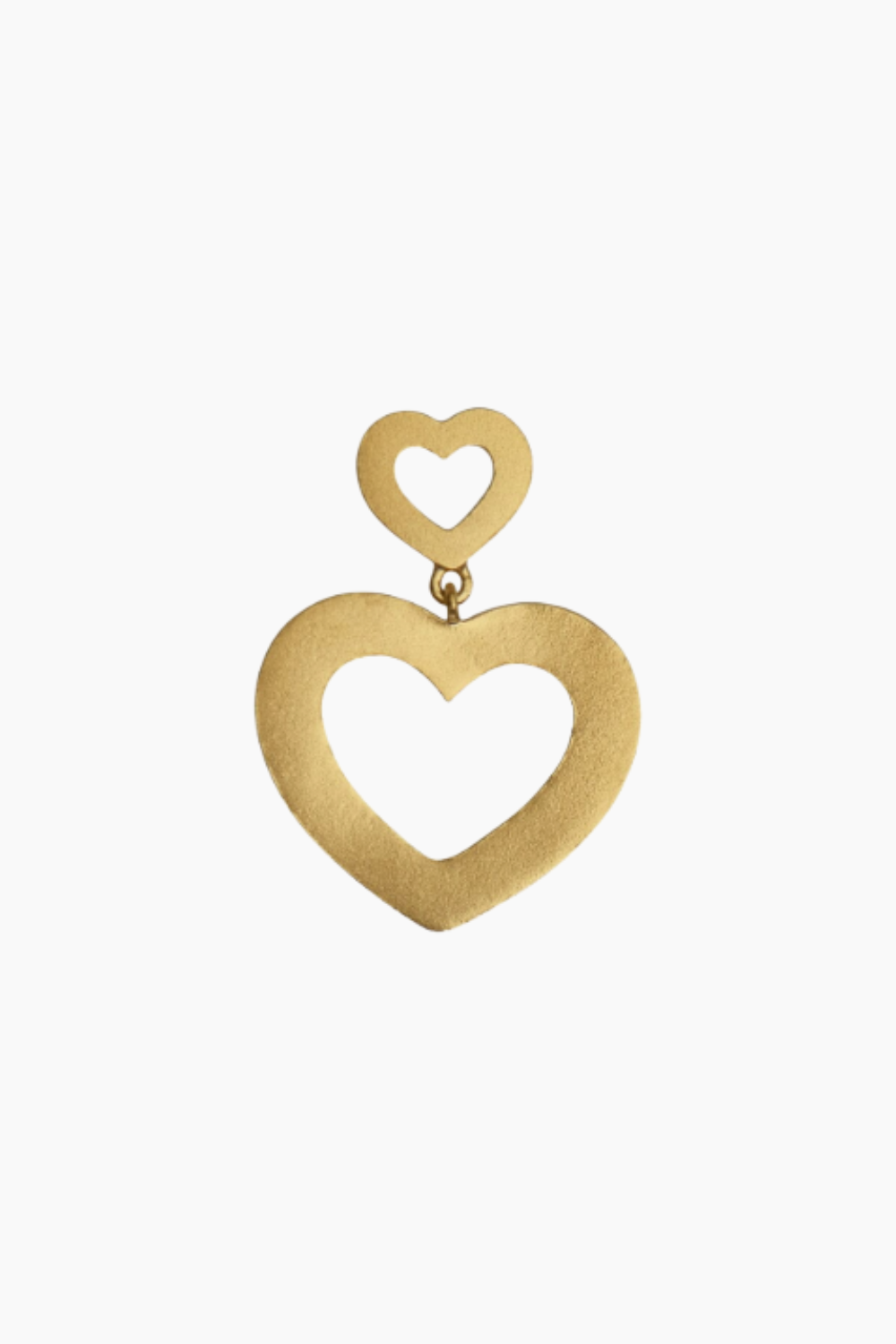My Open Love Hearts Earring - Gold - Stine A