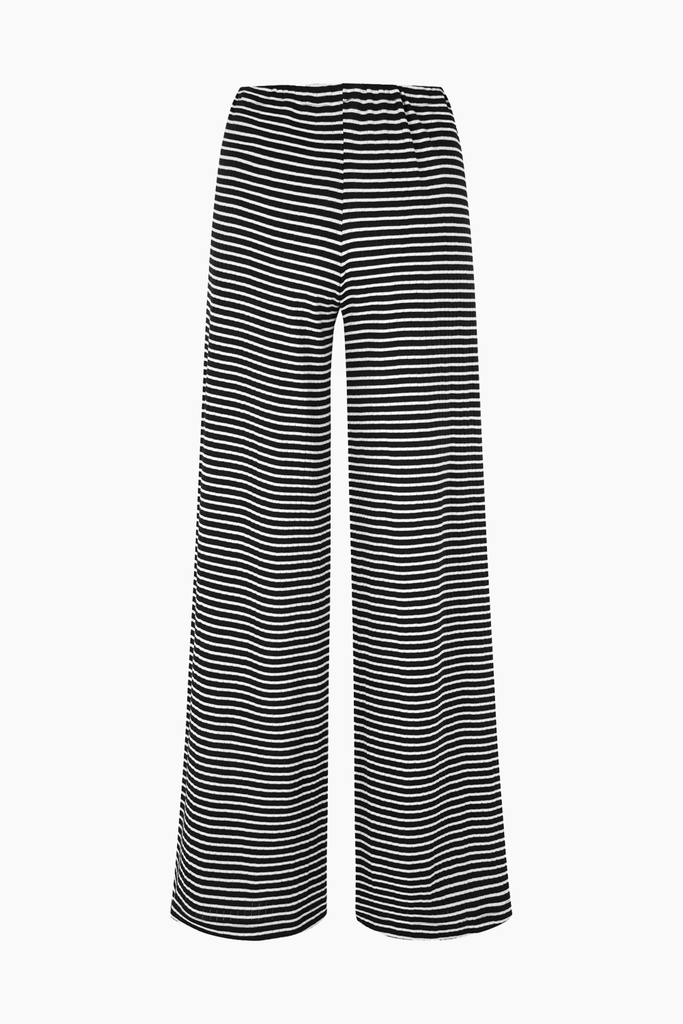 NPS Nova Pants Stripes - Black/Ecru - Nørgaard på Strøget