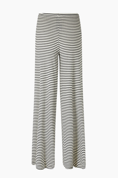NPS Nova Pants Stripes - Ecru/Black - Nørgaard på Strøget