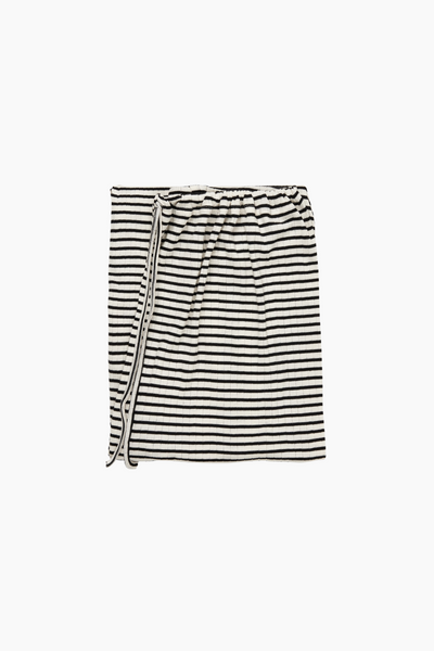 NPS Nova Pants Stripes - Ecru/Black - Nørgaard på Strøget