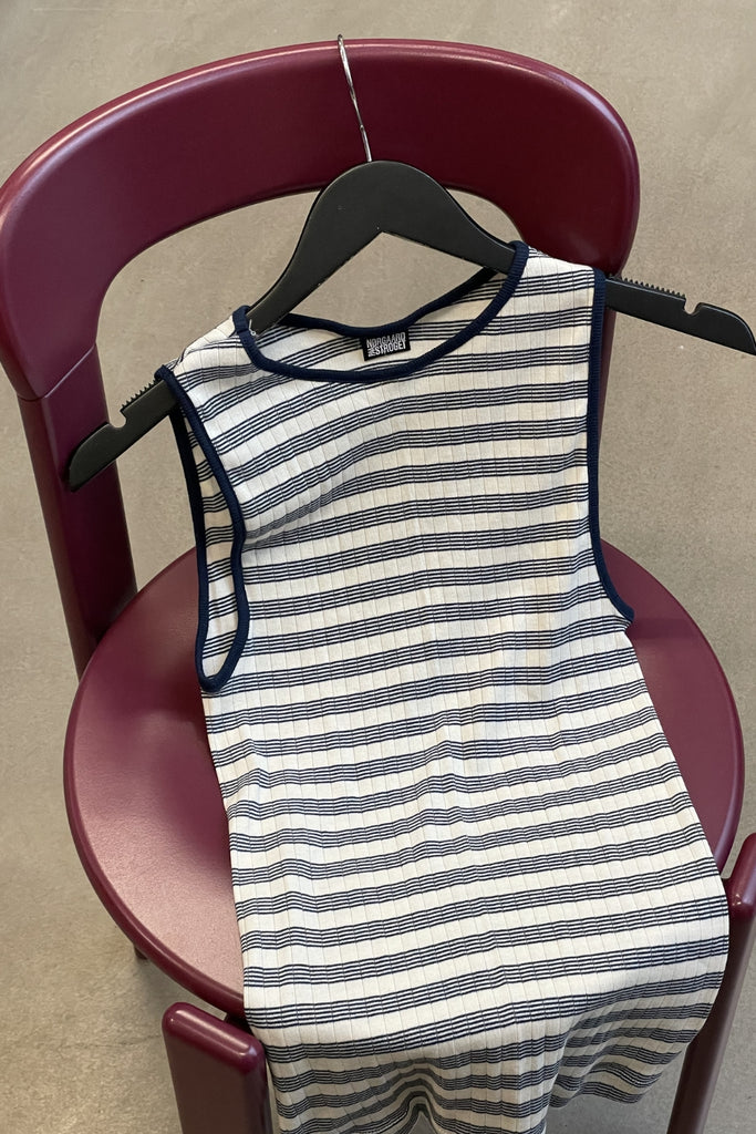 NPS Tank Top BW Stripe - Ecru/Marine - Nørgaard på Strøget
