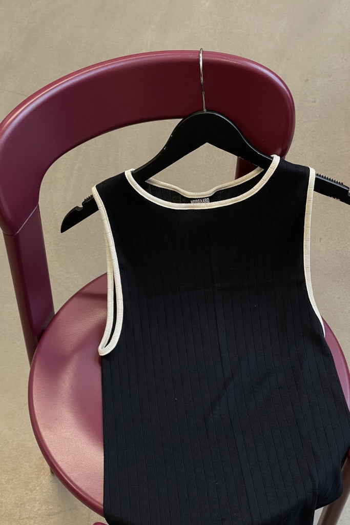 NPS Tank Top Kontrast - Black/Ecru - Nørgaard på Strøget
