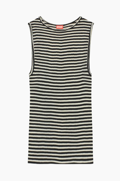 NPS Tank Top Wool - Black/Ecru - Nørgaard på Strøget