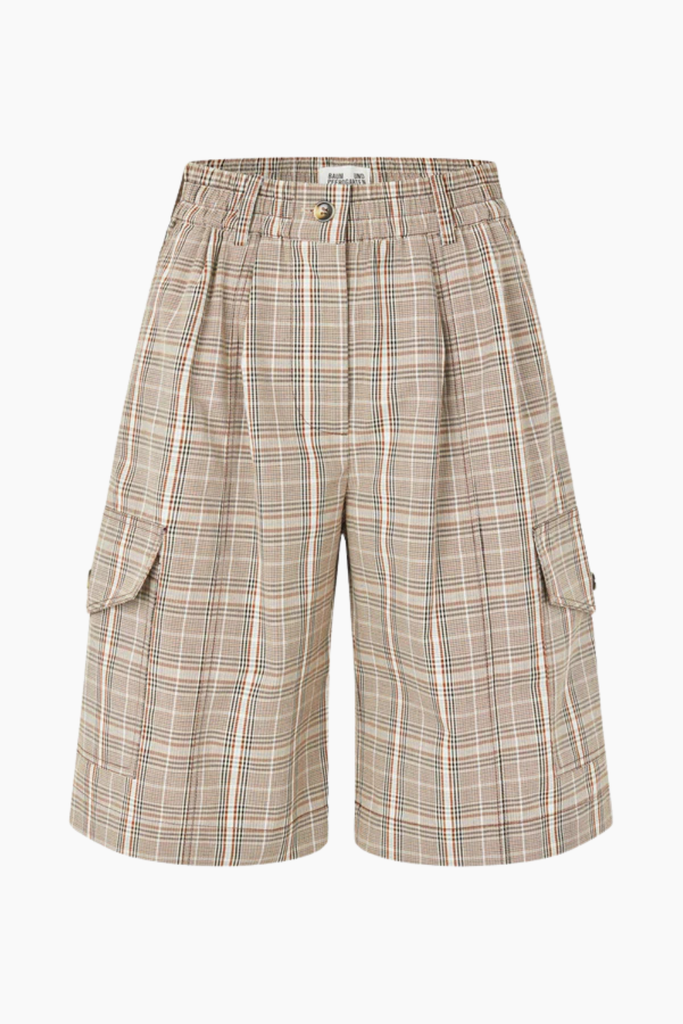 Neeto Shorts - Brown Mini Check - Baum und Pferdgarten