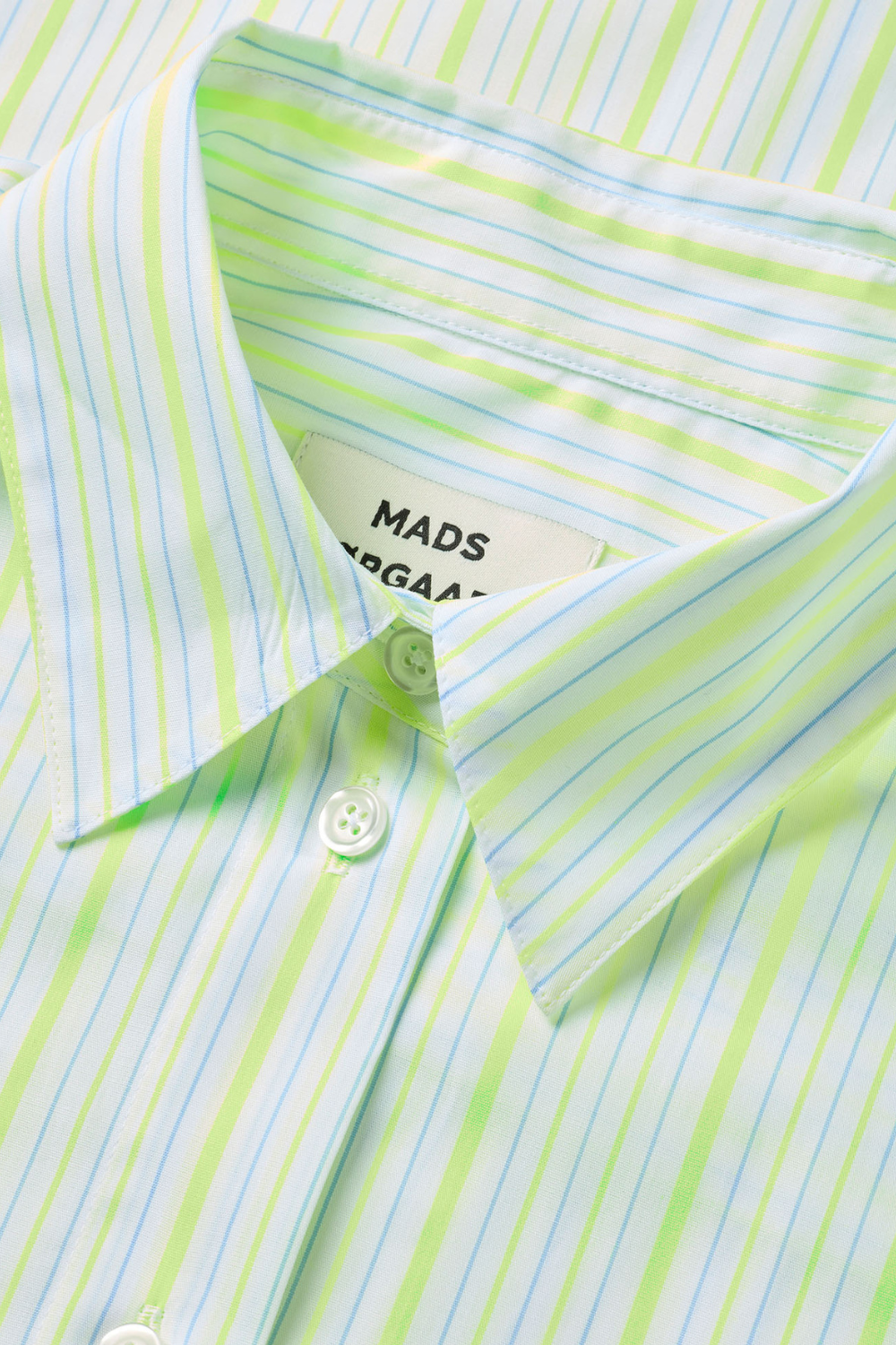 Neon Yarn Crelly Shirt - Love Bird Stripe - Mads Nørgaard-3