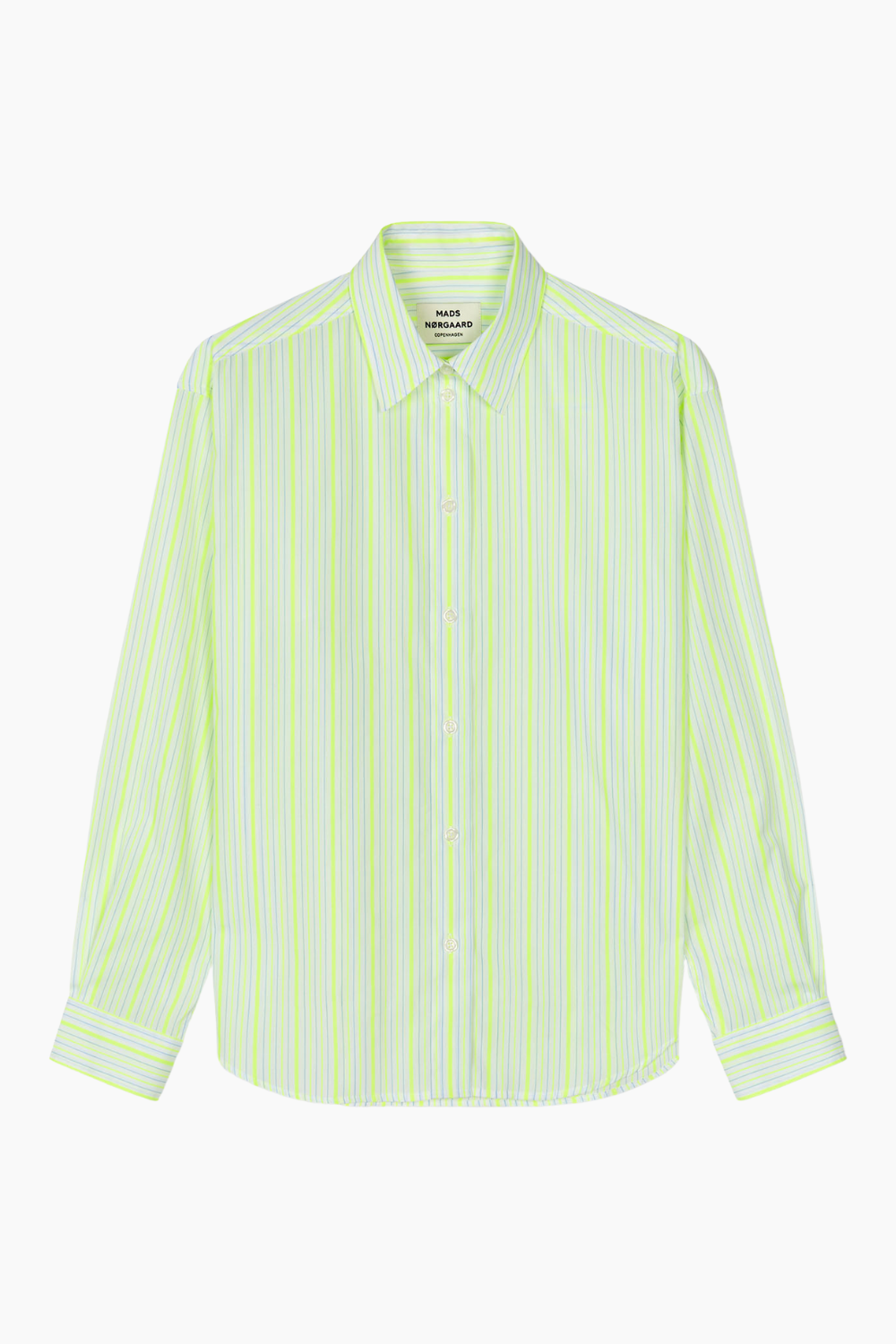 Neon Yarn Crelly Shirt - Love Bird Stripe - Mads Nørgaard