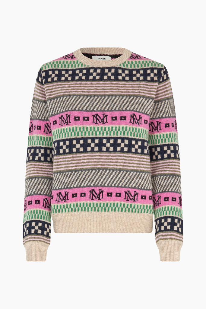 New Nordic Sonda Sweater - MN Jacquard Multi - Mads Nørgaard