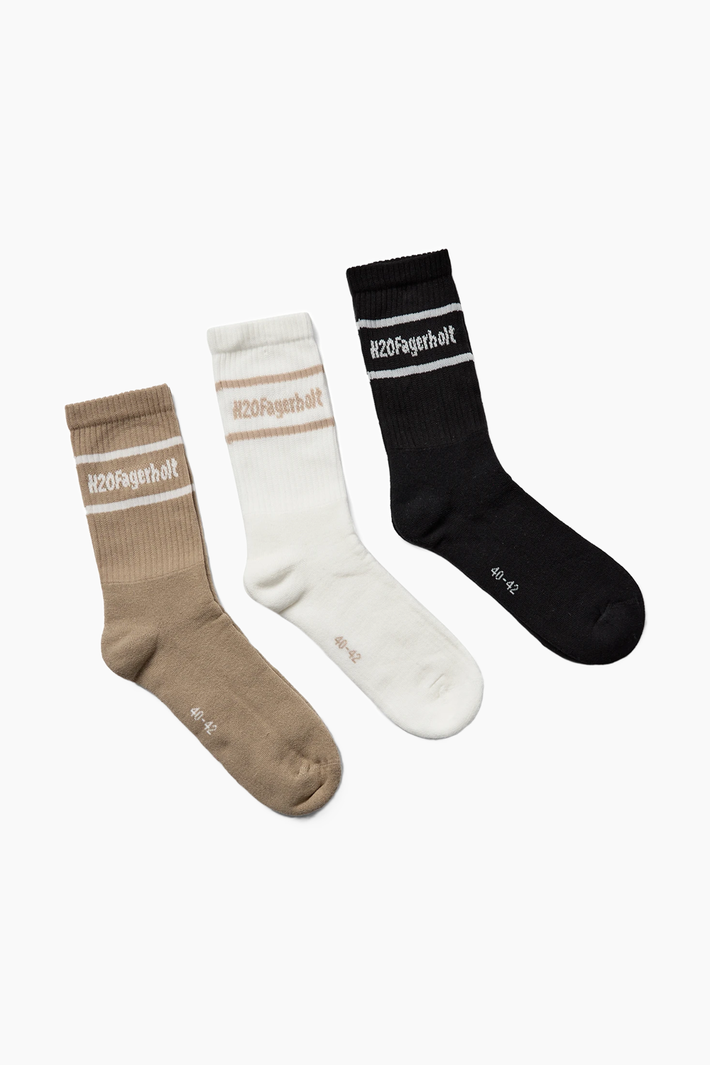 New Suck Socks - Black/White/Creamy Grey - H2O Fagerholt