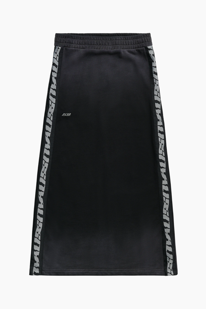 Nirah Long Jersey Skirt - Faded Black - ALIS