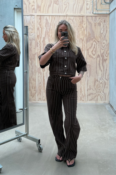 Nolia Jeans - Creme Brown Pinst - Baum und Pferdgarten