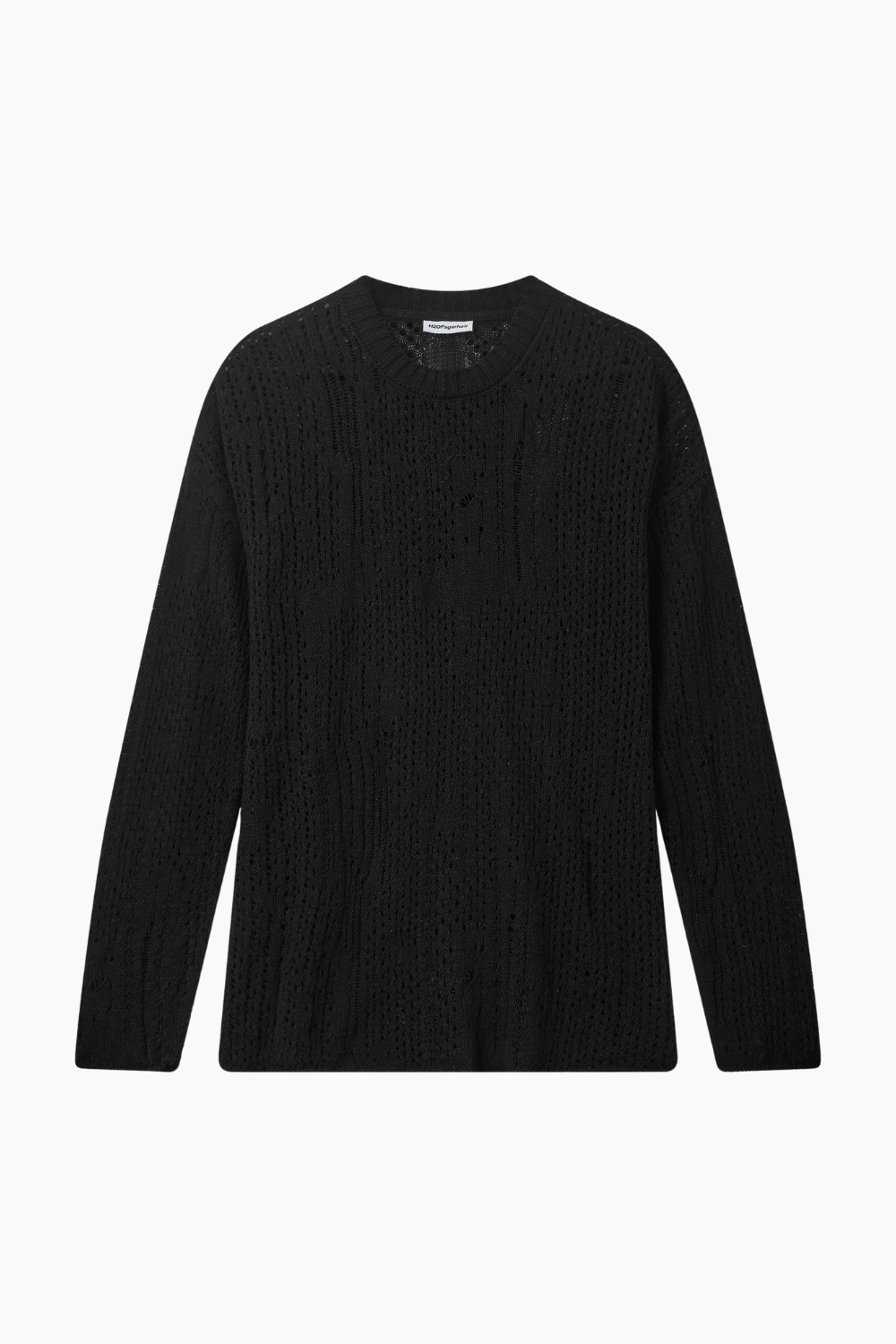 Nutto Crewneck Top - Deep Black - H2O Fagerholt