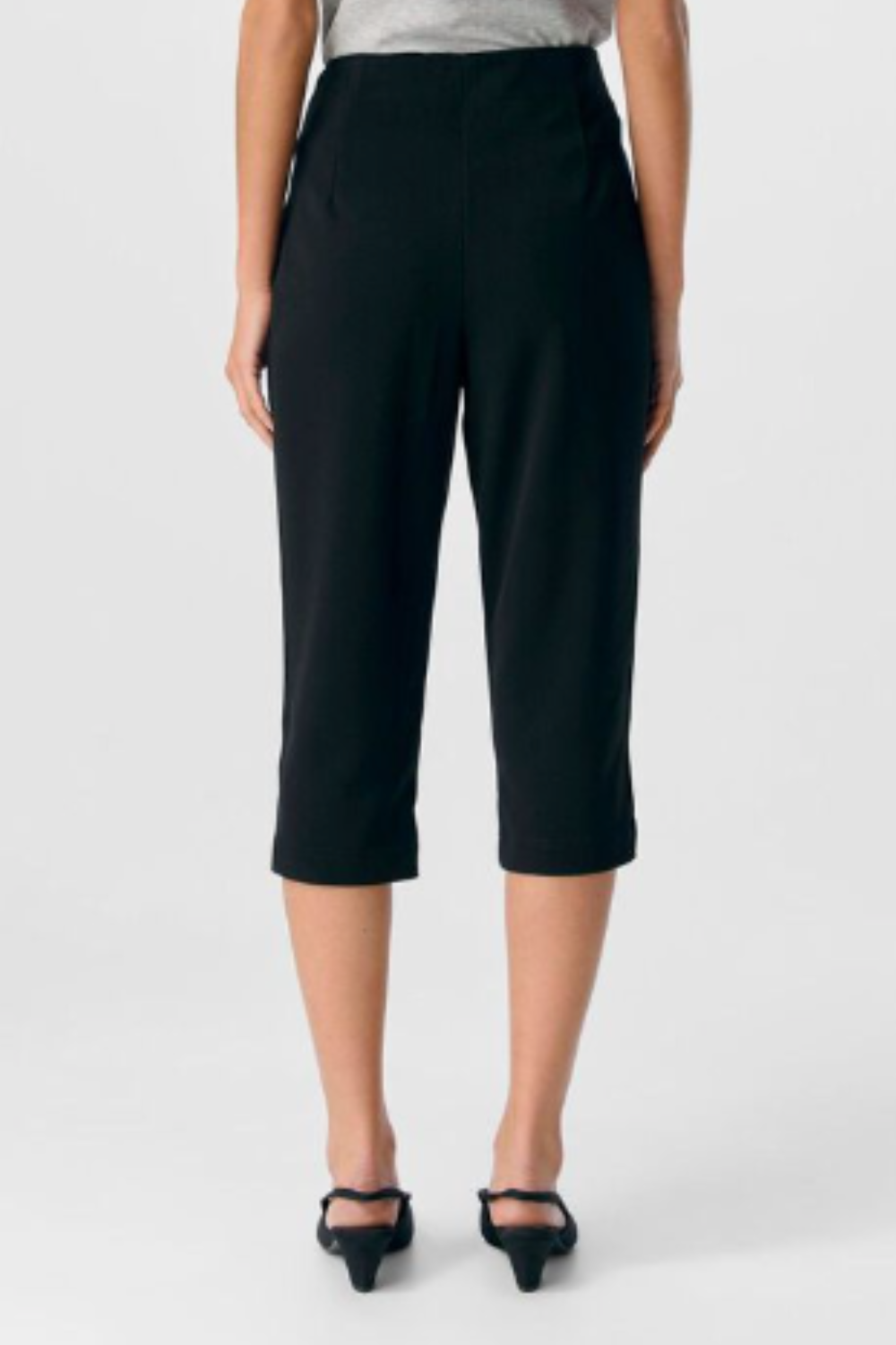 Objlisa MW Slim Capri Pants - Black - Object