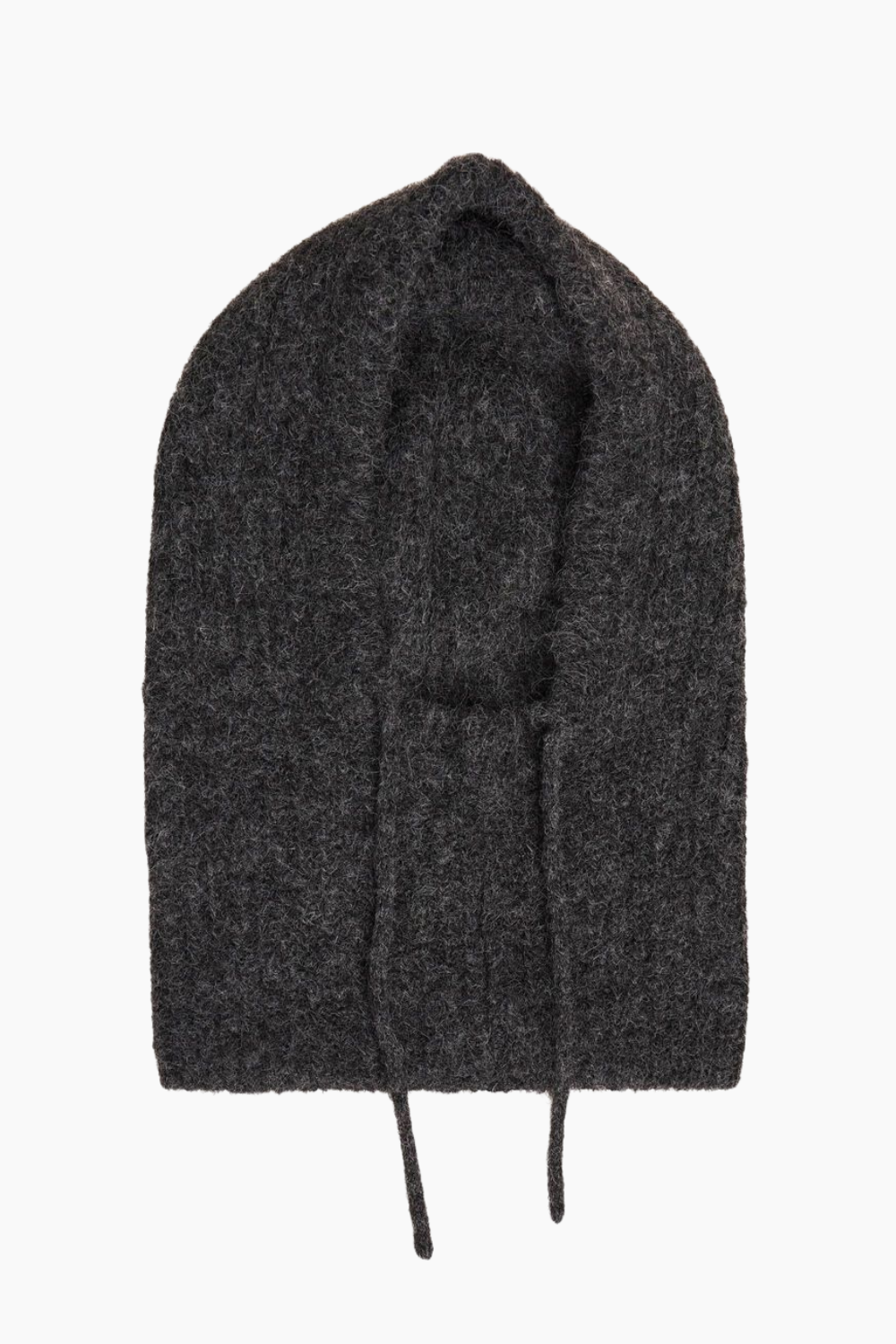 Objmilu Knit Balaclava - Dark Grey Melange - Object