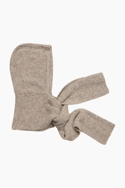 Objmilu Scarf Knit Balaclava Rep - Humus/Melange - Object
