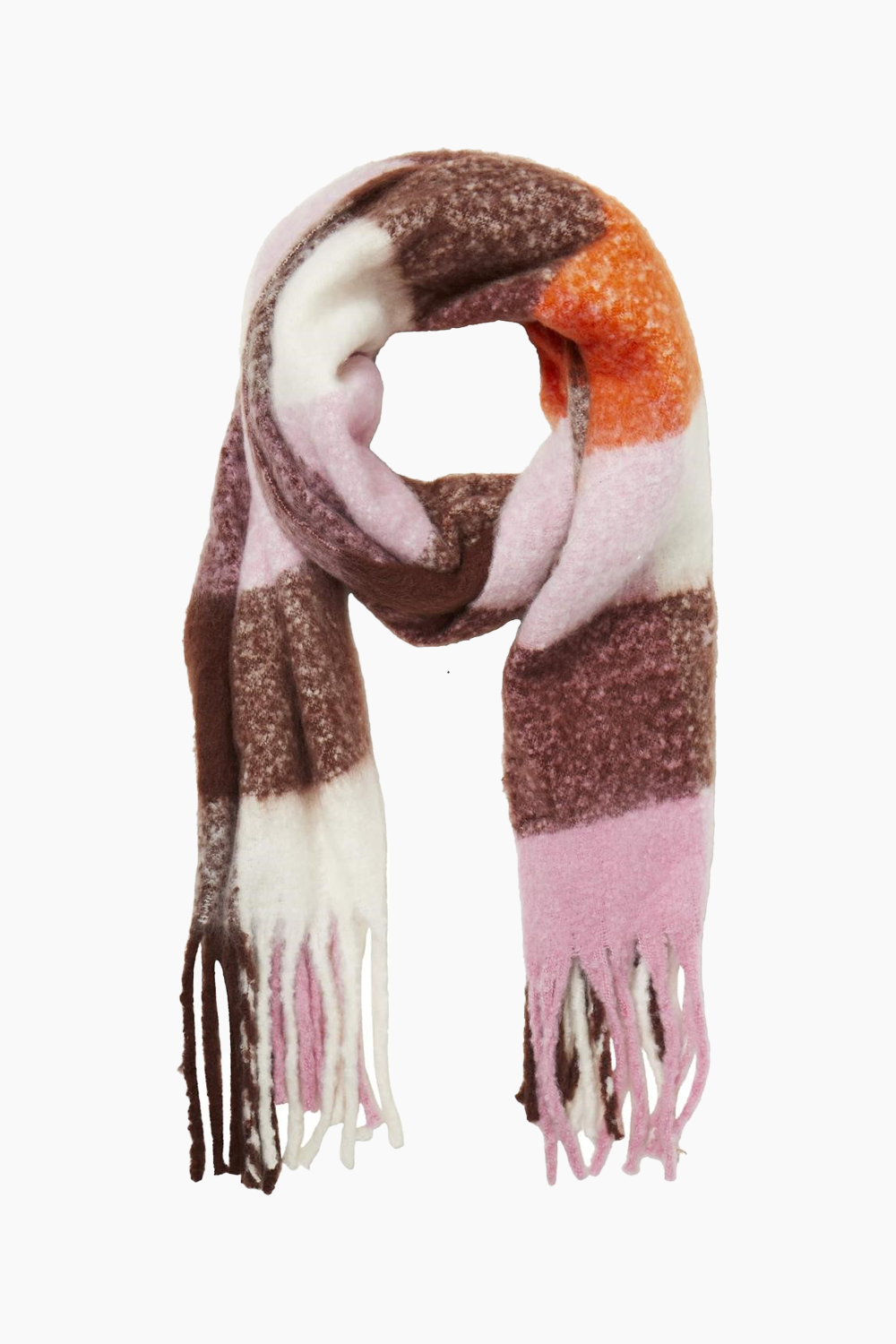 Objmitta Check Scarf Rep - Bitter Chocolat/Orchid - Object