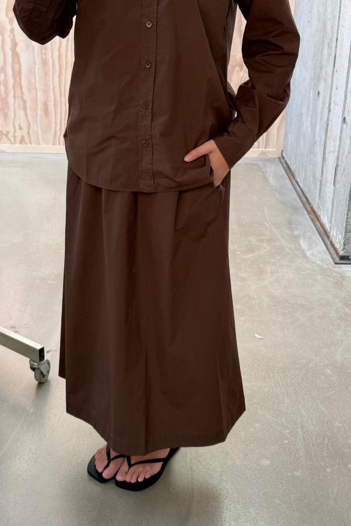 Olivia Skirt - Brown - byQNTS