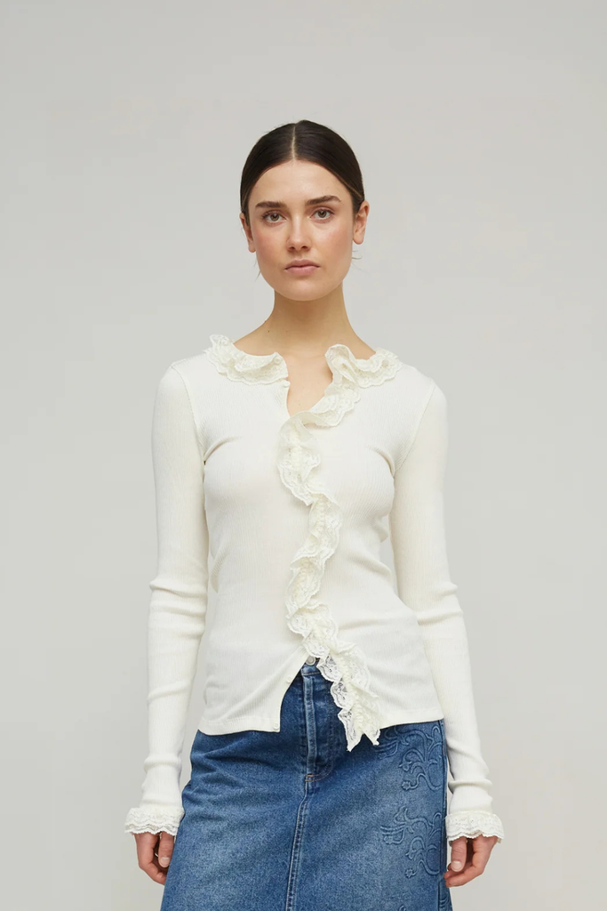 Cecilia Seamless Cardigan - Pristine - OpéraSPORT