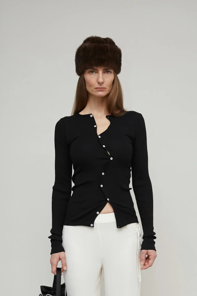 Claire Seamless Cardigan - Black - OpéraSPORT