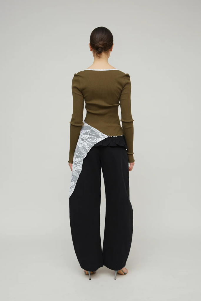 Constanza Seamless Top - Olive - OpéraSPORT