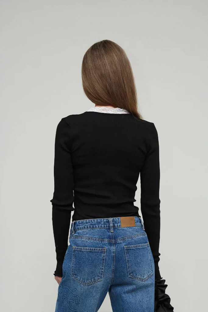 Rosella Seamless Top - Black - OpéraSPORT