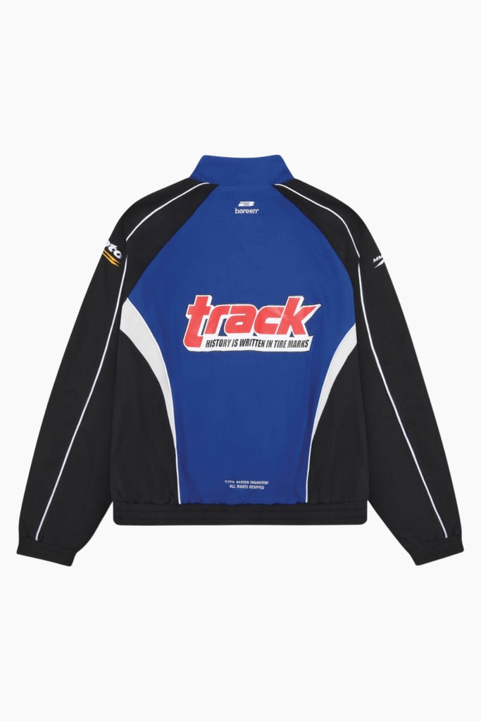 Oversize Track Jacket - Cobalt Blue - bareen