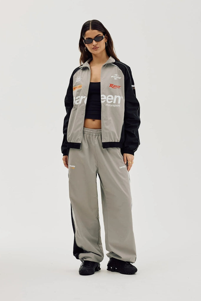 Oversize Track Pants - Ghost Grey - bareen