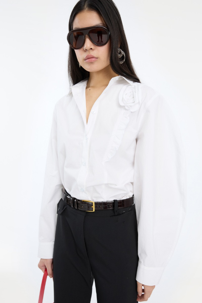 Oversized Shirt - Bright White - Rotate